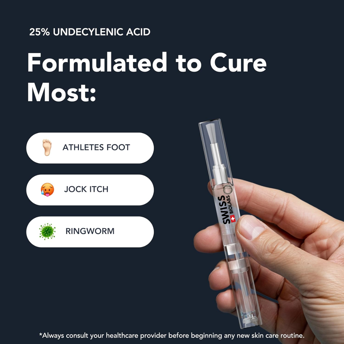 Antifungal Nail Pen – Maximum Strength Therapy with 25% Undecylenic Acid